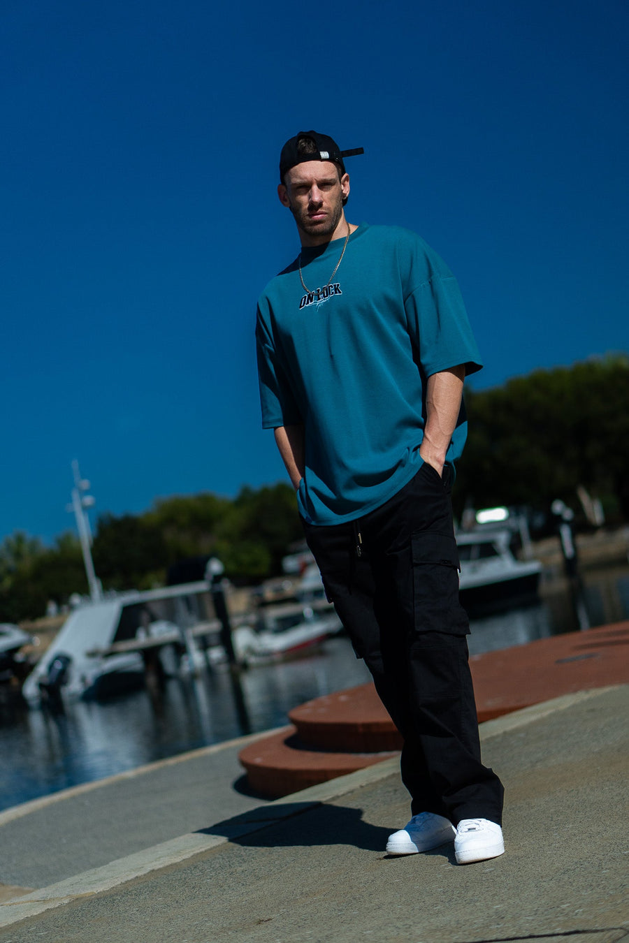 MONOLITH TEE - DEEP TEAL - TEESOn Lock Apparel35751851679249