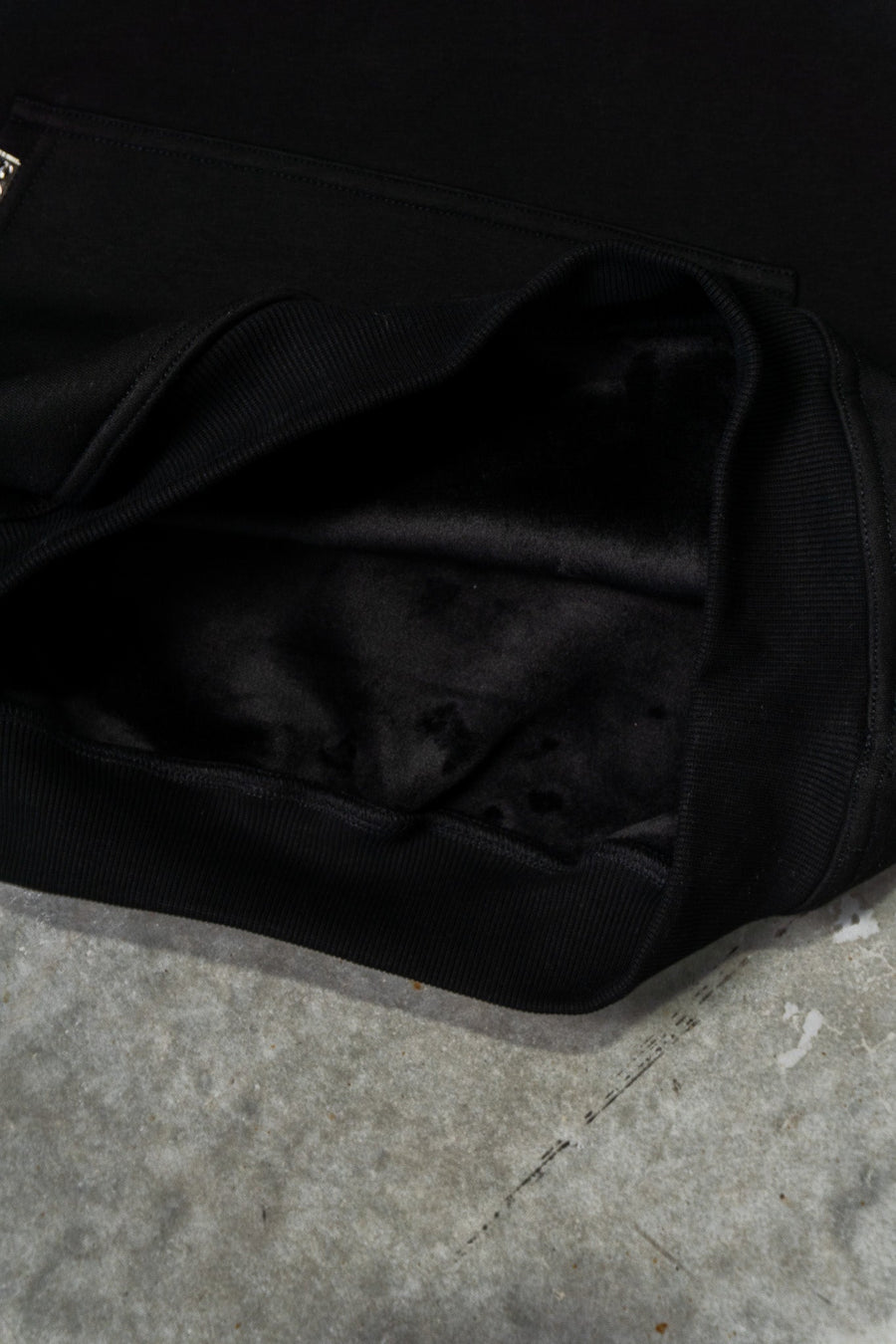 OL SERIES HOODIE - PITCH BLACK FT. ARCTIC BLUE - On Lock Apparel XS HOODIES