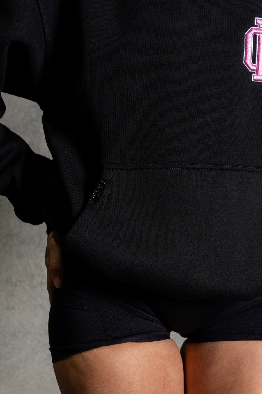 OL SERIES HOODIE - PITCH BLACK FT. PINK - HOODIESOn Lock Apparel
