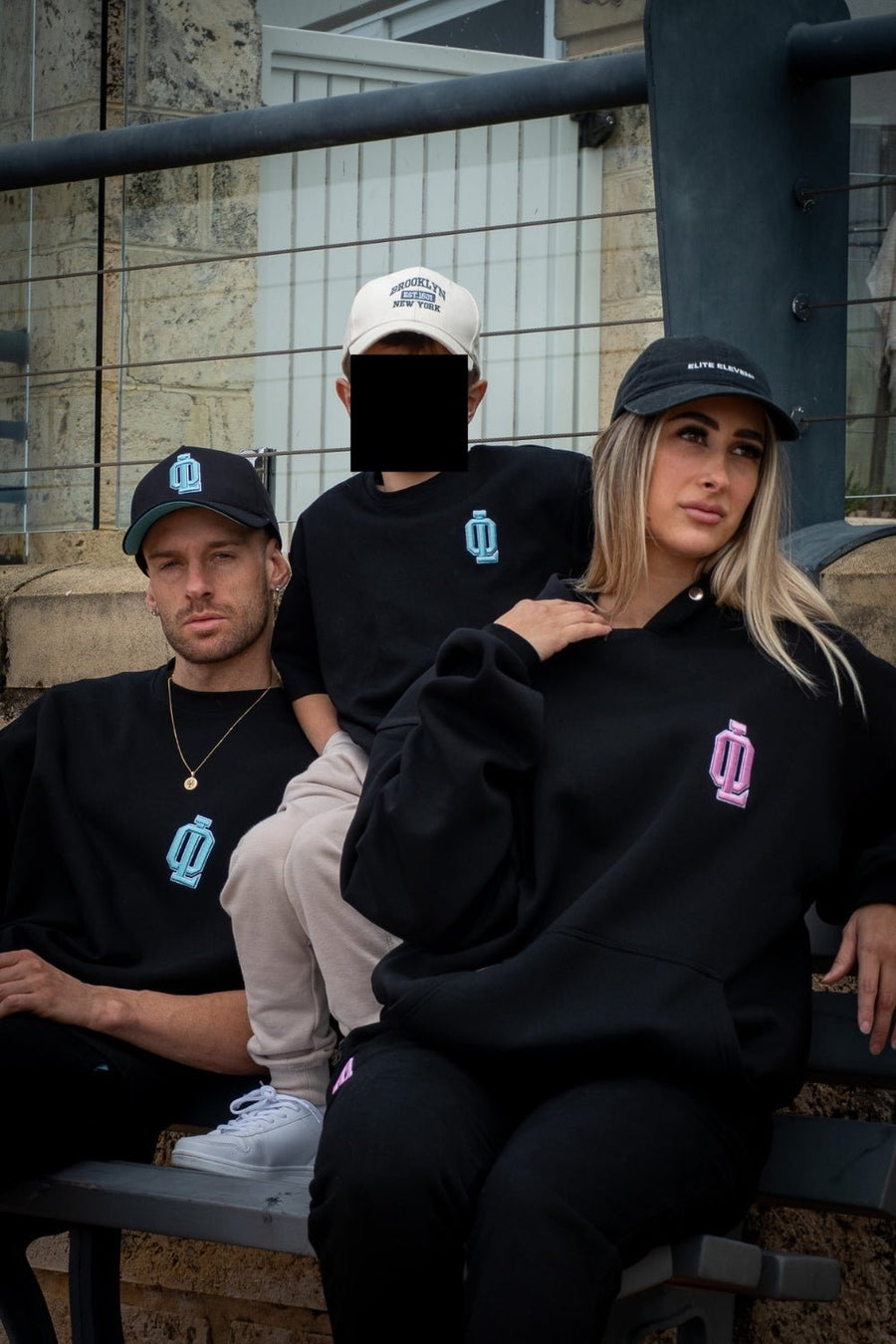 OL SERIES KIDS TEE - PITCH BLACK FT. ARCTIC BLUE - TEESOn Lock Apparel35751853750353