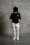OL SERIES KIDS TEE - PITCH BLACK FT. ARCTIC BLUE