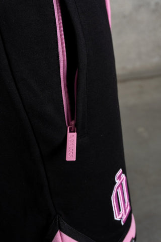 OL SERIES SHORTS - PITCH BLACK FT. PINK - On Lock Apparel XS SHORTS