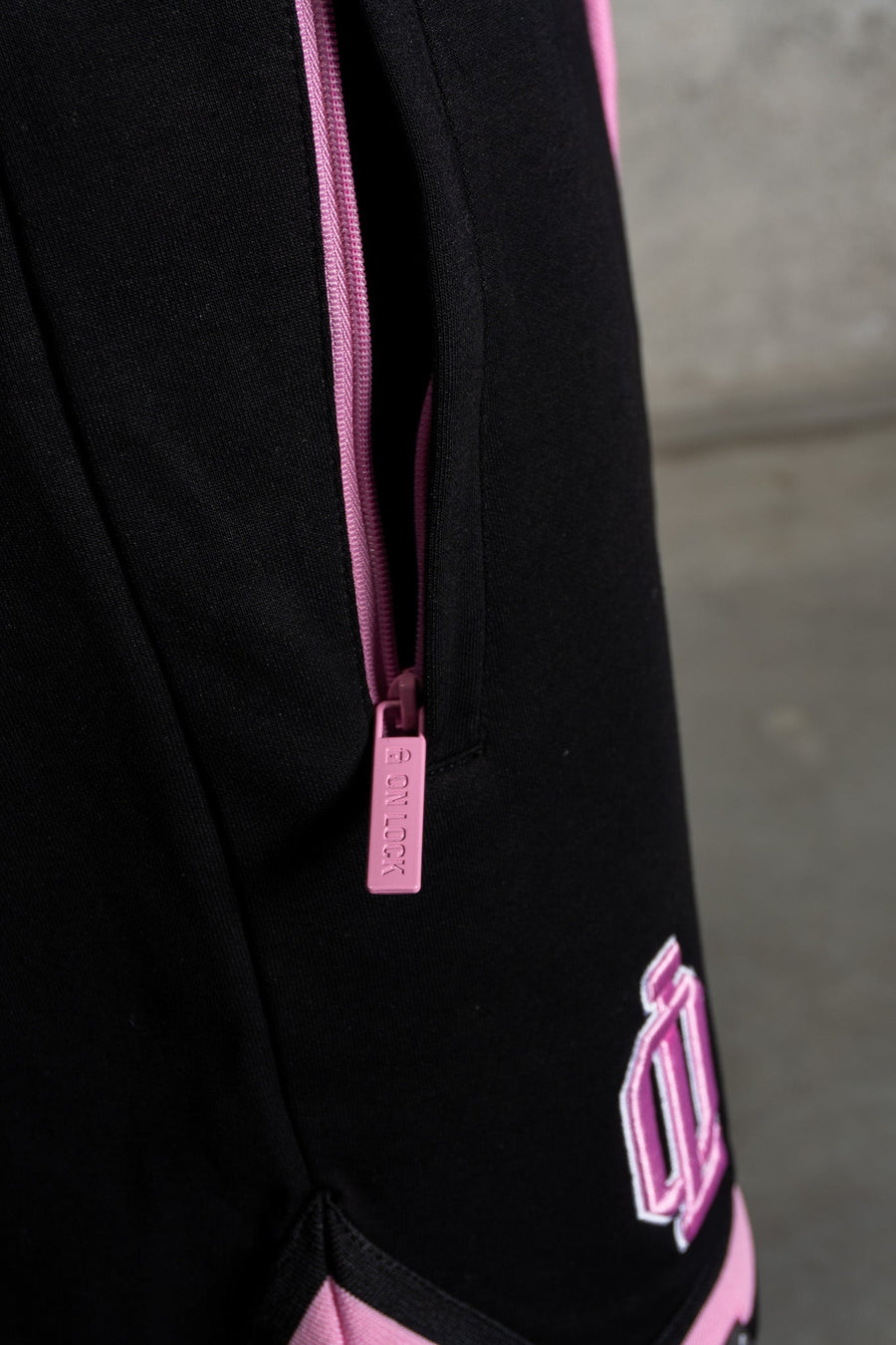 OL SERIES SHORTS - PITCH BLACK FT. PINK - On Lock Apparel XS SHORTS