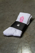 OL SERIES SOCKS - WHITE FT. PINK