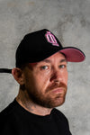 OL SERIES STRAP BACK - PITCH BLACK ft. PINK