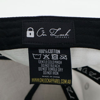 OL SERIES STRAP BACK - PITCH BLACK FT. PINK - On Lock Apparel Default Title HEADWEAR