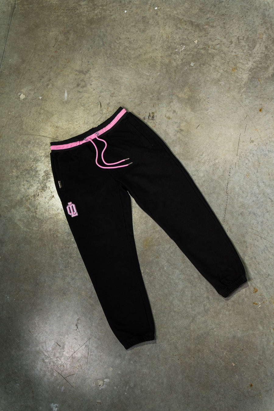 OL SERIES SWEATPANTS - PITCH BLACK FT. PINK - On Lock Apparel XS SWEATPANTS