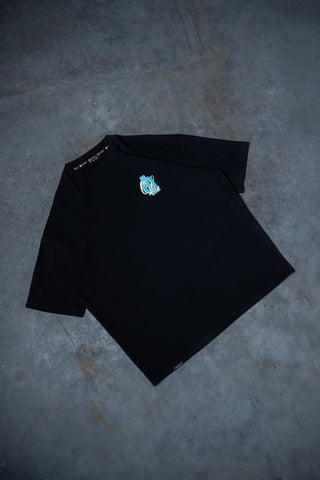 OL SERIES TEE - PITCH BLACK FT. ARCTIC BLUE - TEESOn Lock Apparel35751853531377