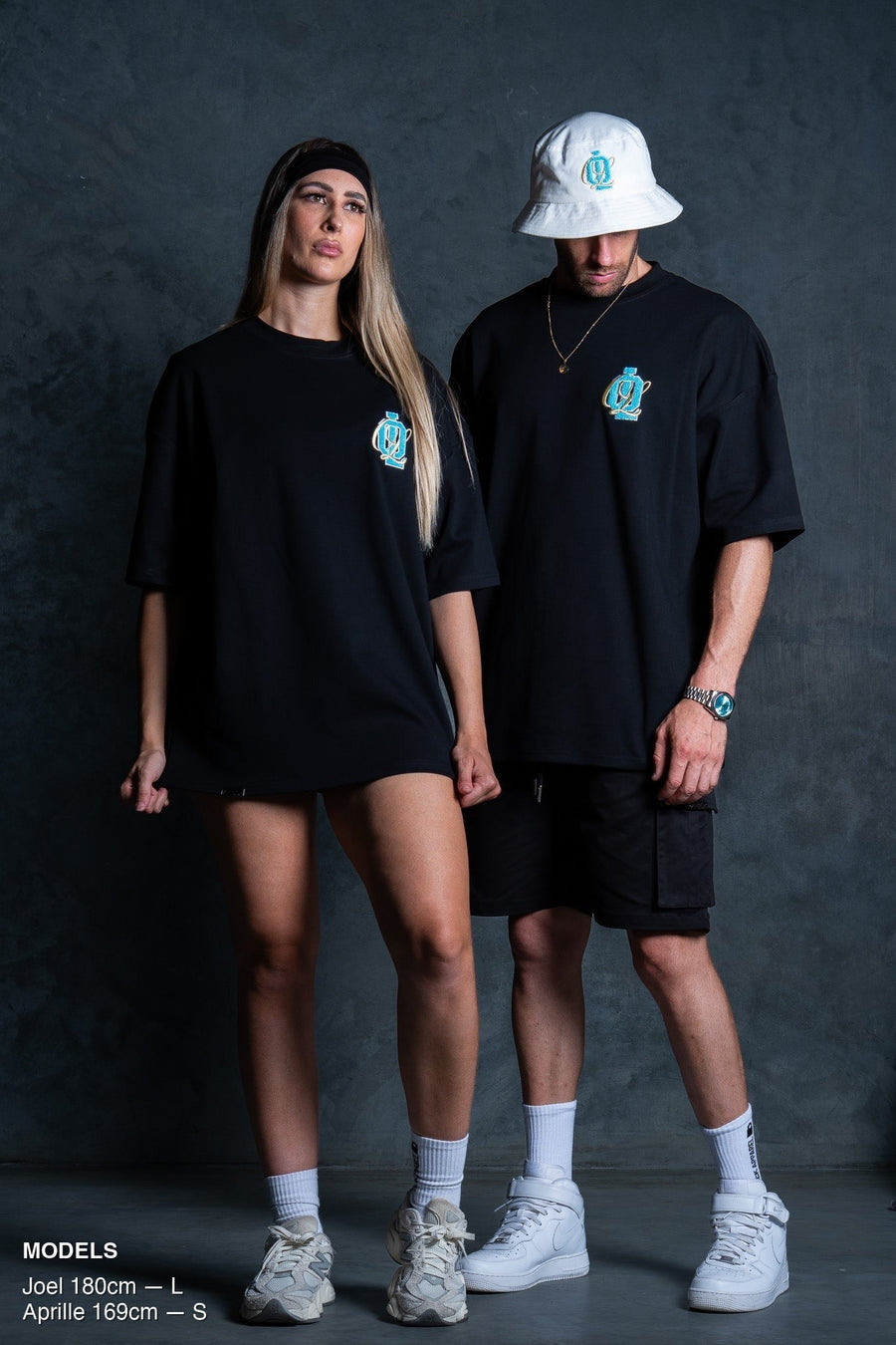 OL SERIES TEE - PITCH BLACK FT. ARCTIC BLUE - TEESOn Lock Apparel35751853531377