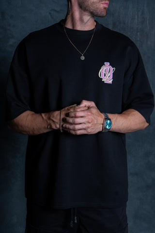 OL SERIES TEE - PITCH BLACK FT. PINK - TEESOn Lock Apparel35751853192305