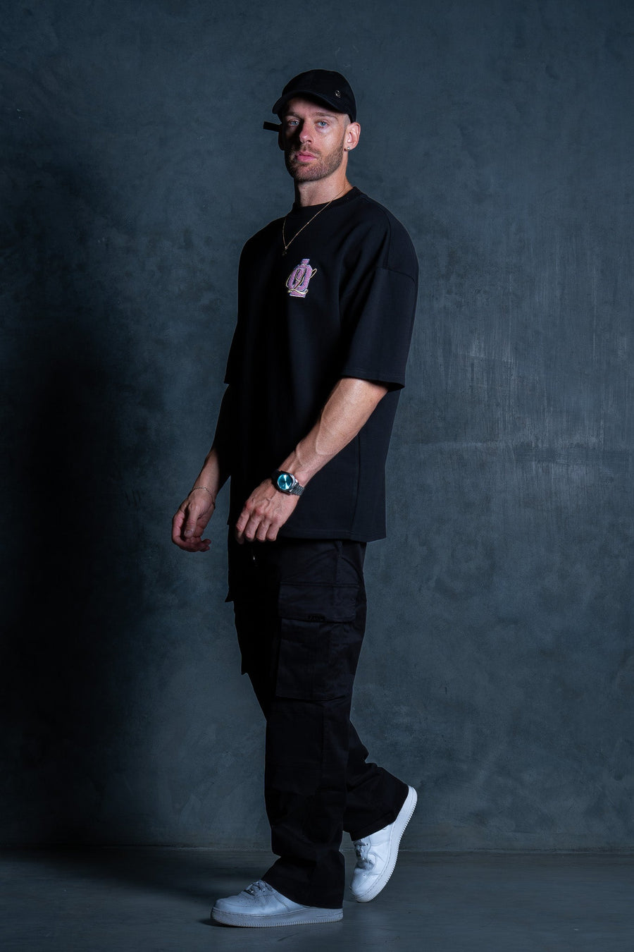 OL SERIES TEE - PITCH BLACK FT. PINK - TEESOn Lock Apparel35751853192305