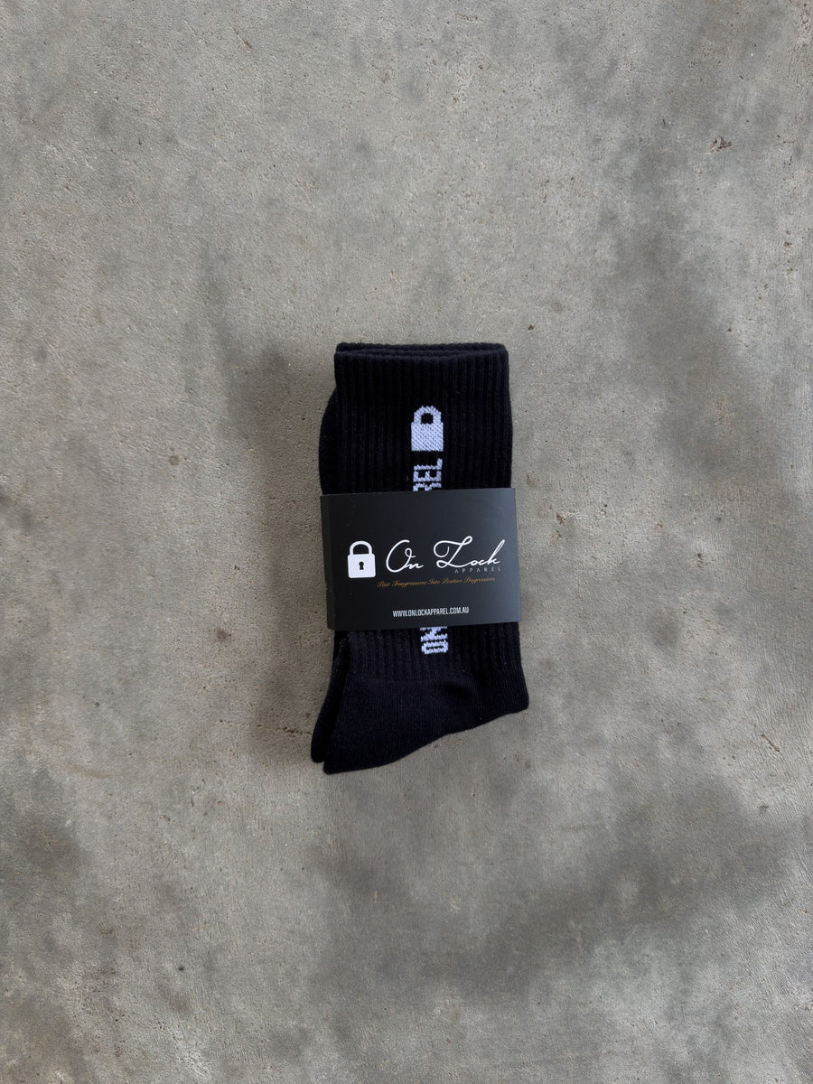 PADLOCK SOCKS - BLACK - On Lock Apparel Default Title ACCESSORIES