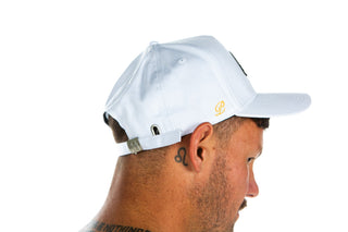 POSITIVE PROGRESSIONS STRAP BACK - SOFT WHITE - #HEADWEAROn Lock Apparel
