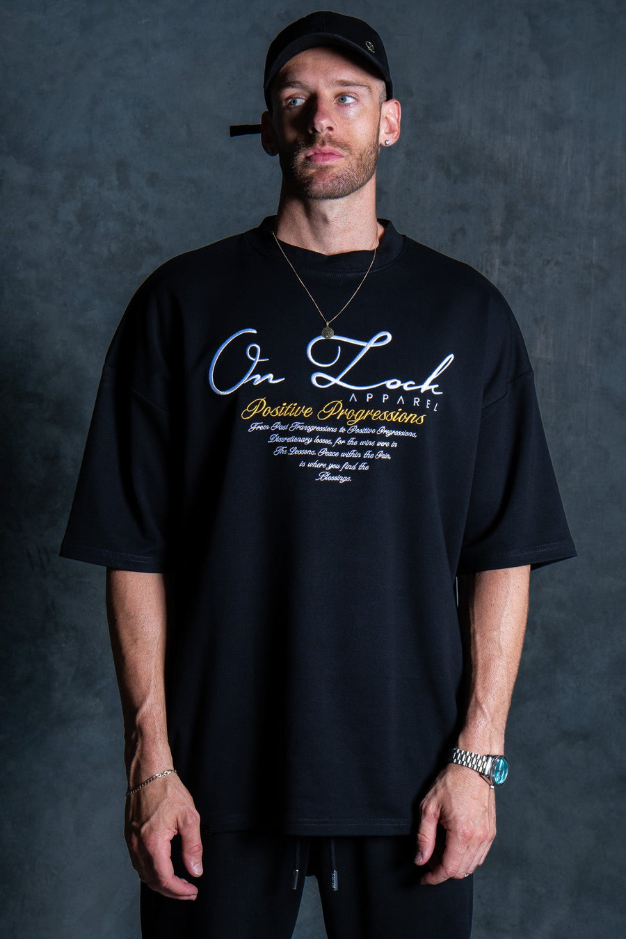 POSITIVE PROGRESSIONS TEE - BLACK FT. GOLD - TEESOn Lock Apparel35751854440817