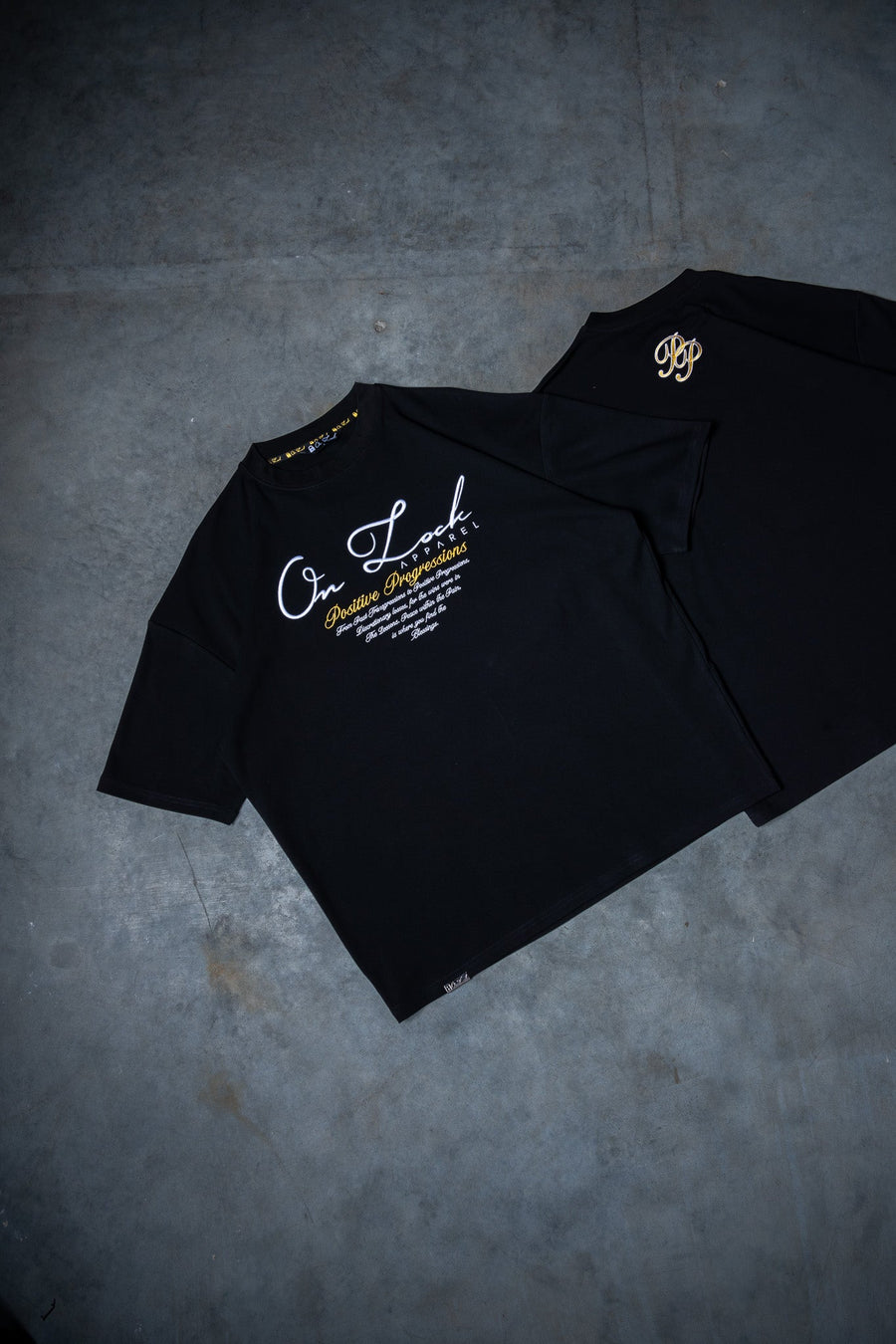 POSITIVE PROGRESSIONS TEE - BLACK FT. GOLD - TEESOn Lock Apparel35751854440817