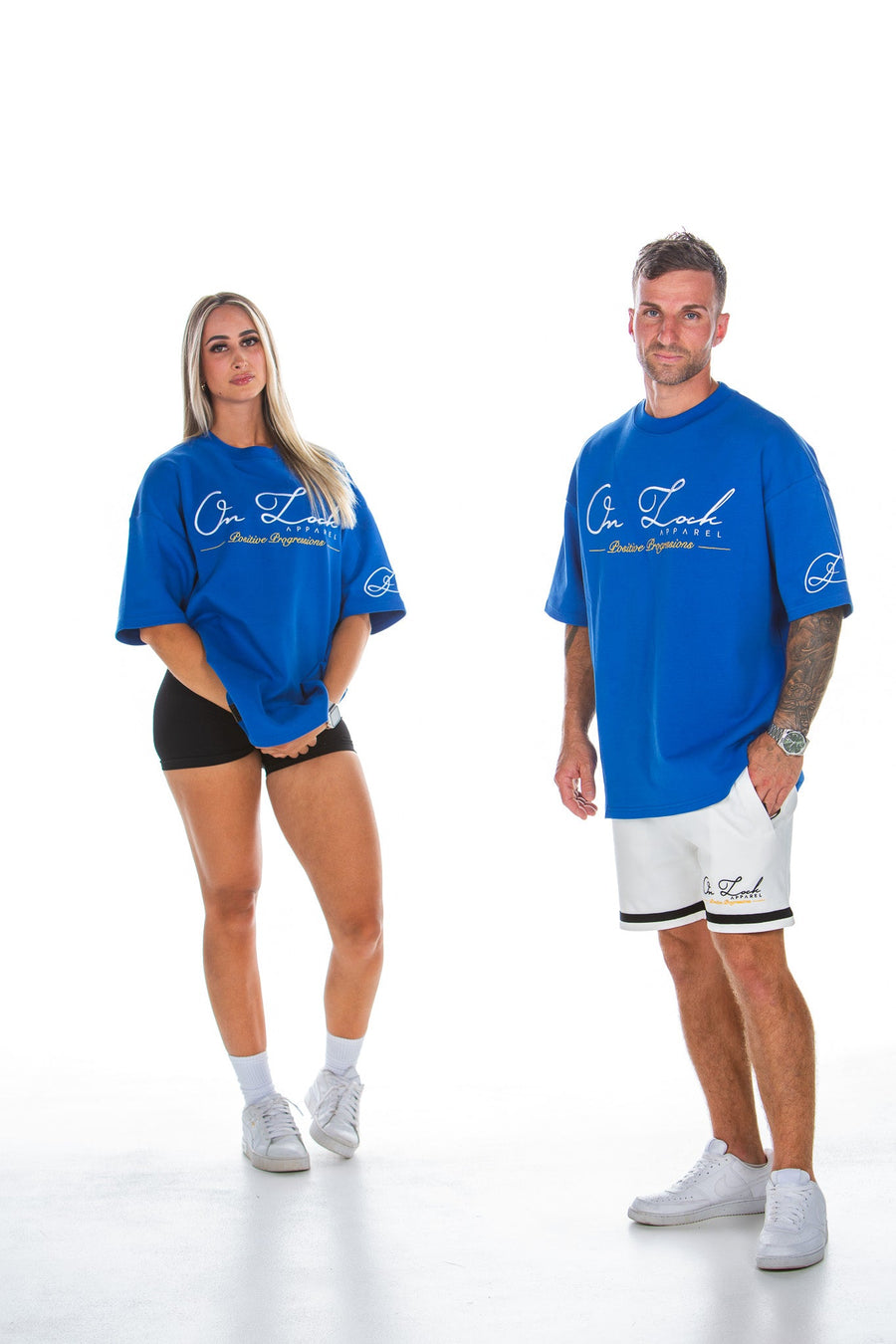 POSITIVE PROGRESSIONS TEE - COBALT BLUE - On Lock Apparel XS TEES