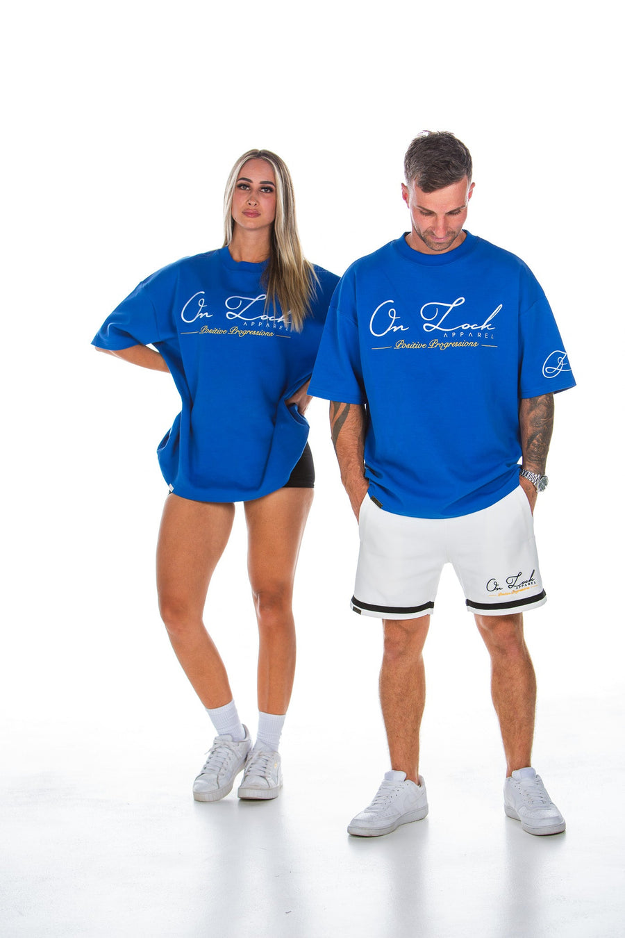 POSITIVE PROGRESSIONS TEE - COBALT BLUE - On Lock Apparel XS TEES
