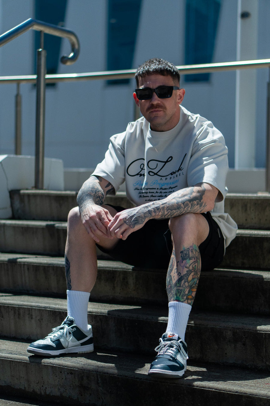 POSITIVE PROGRESSIONS TEE - PLATINUM - TEESOn Lock Apparel35751859049489