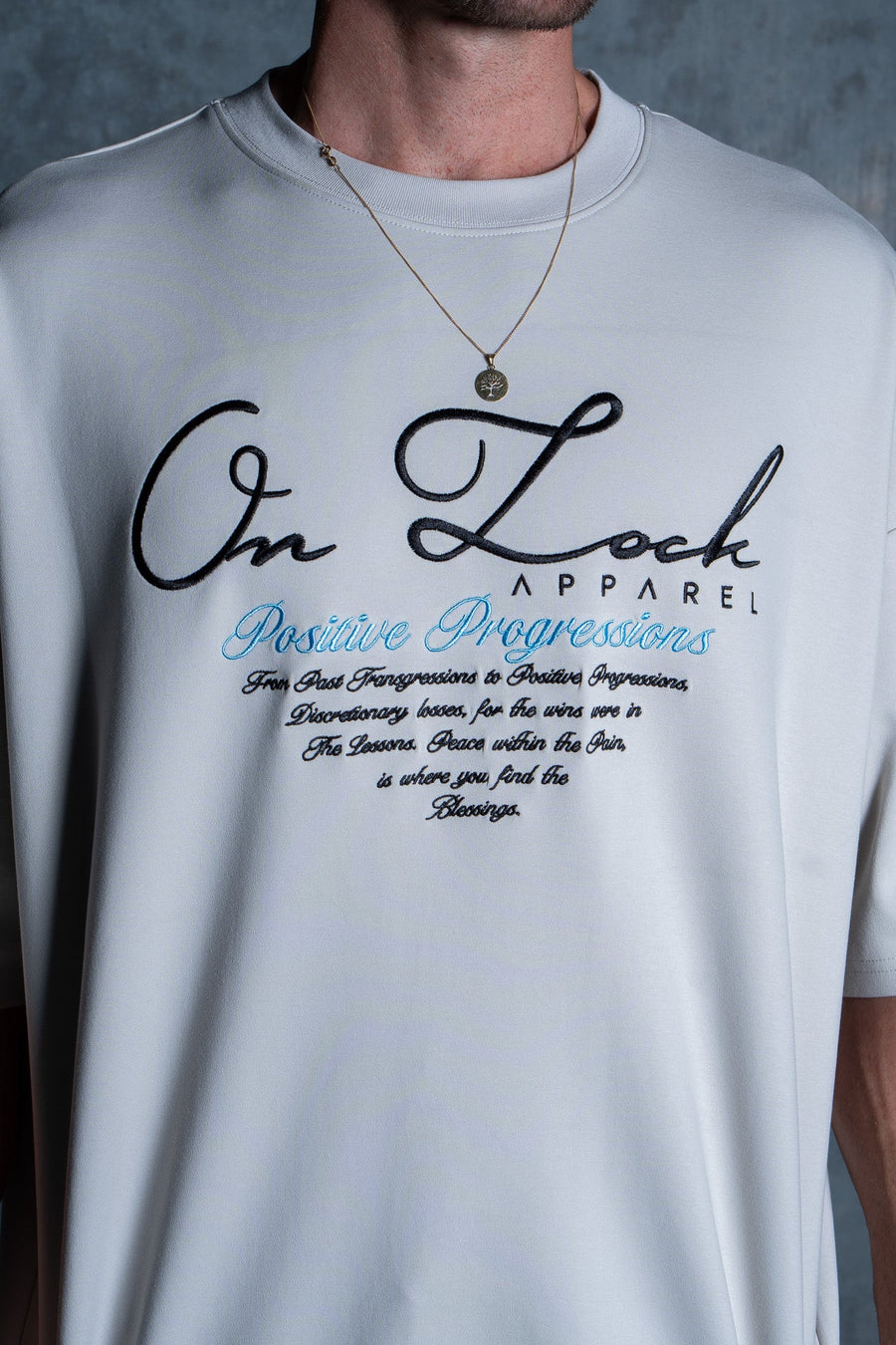 POSITIVE PROGRESSIONS TEE - PLATINUM - TEESOn Lock Apparel35751859049489