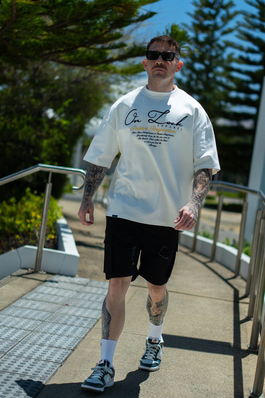 POSITIVE PROGRESSIONS TEE - SOFT WHITE - TEESOn Lock Apparel35751853848305