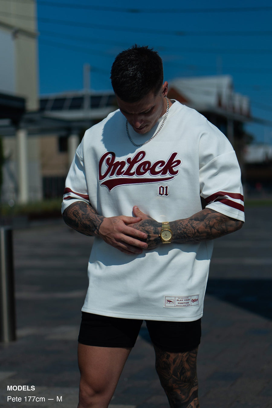 PYP JERSEY - WHITE ft. BLOOD RED