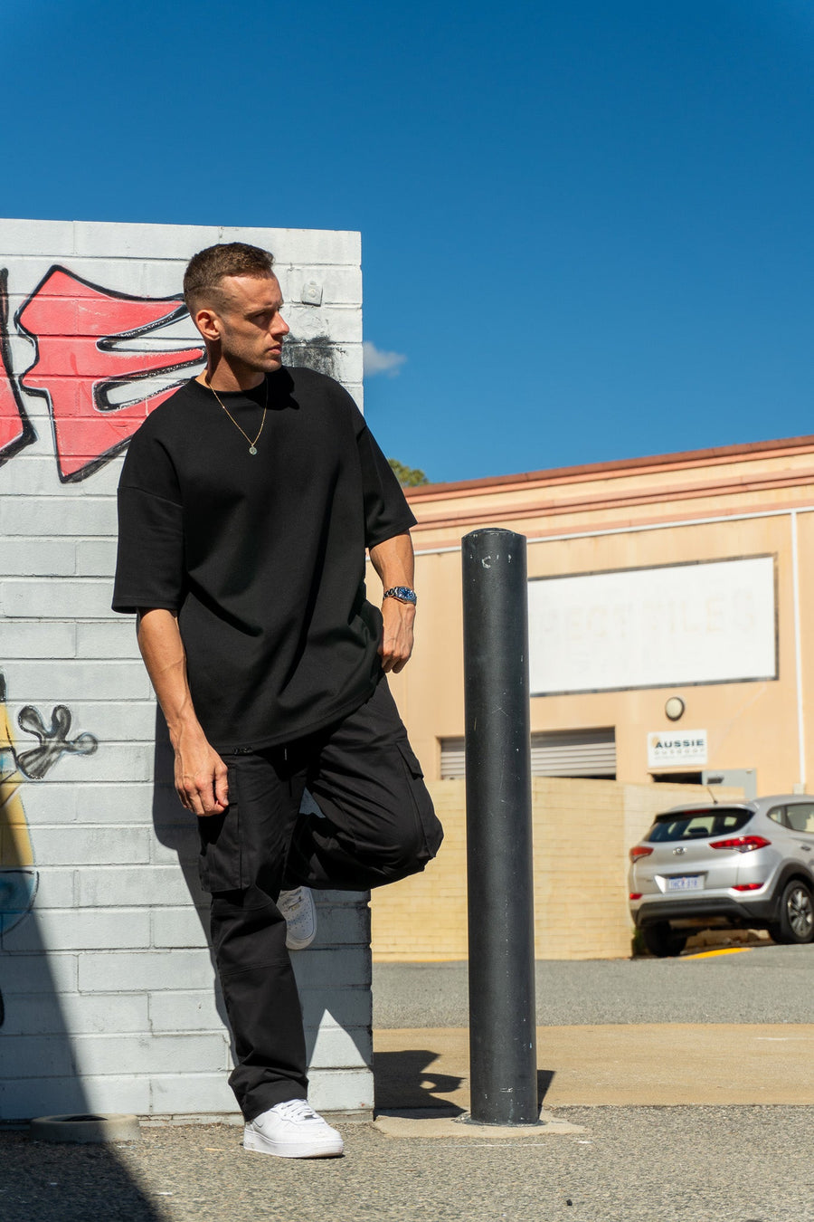 SIMPLICITY TEE - PITCH BLACK - On Lock Apparel XS TEES