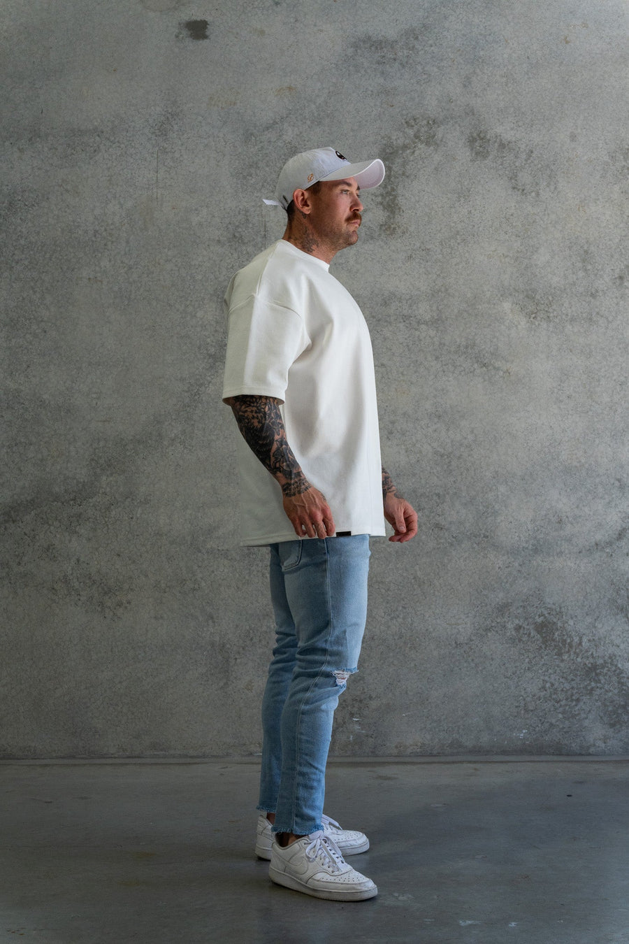 SIMPLICITY TEE - SOFT WHITE - On Lock Apparel XS TEES