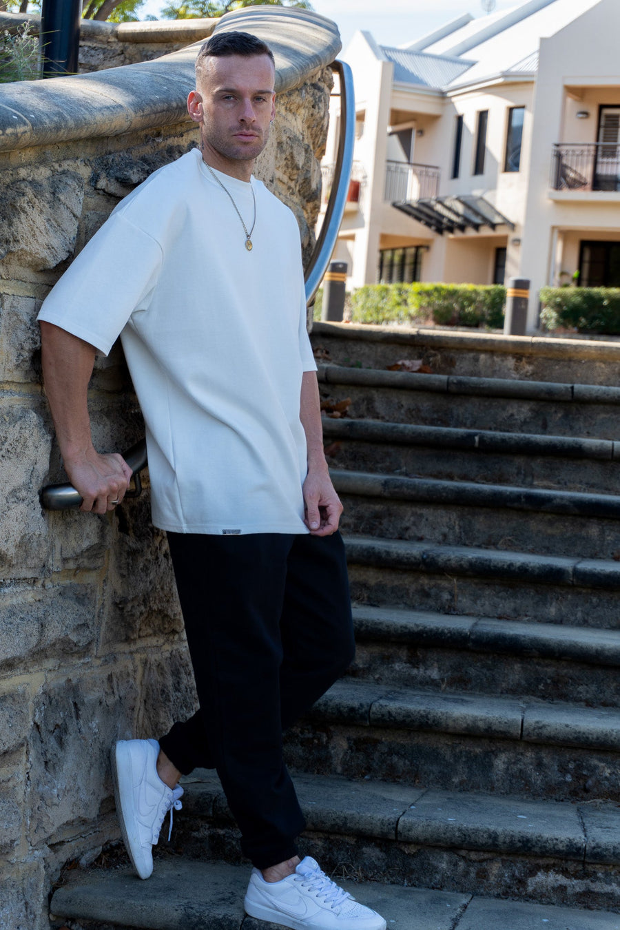 SIMPLICITY TEE - SOFT WHITE - On Lock Apparel XS TEES