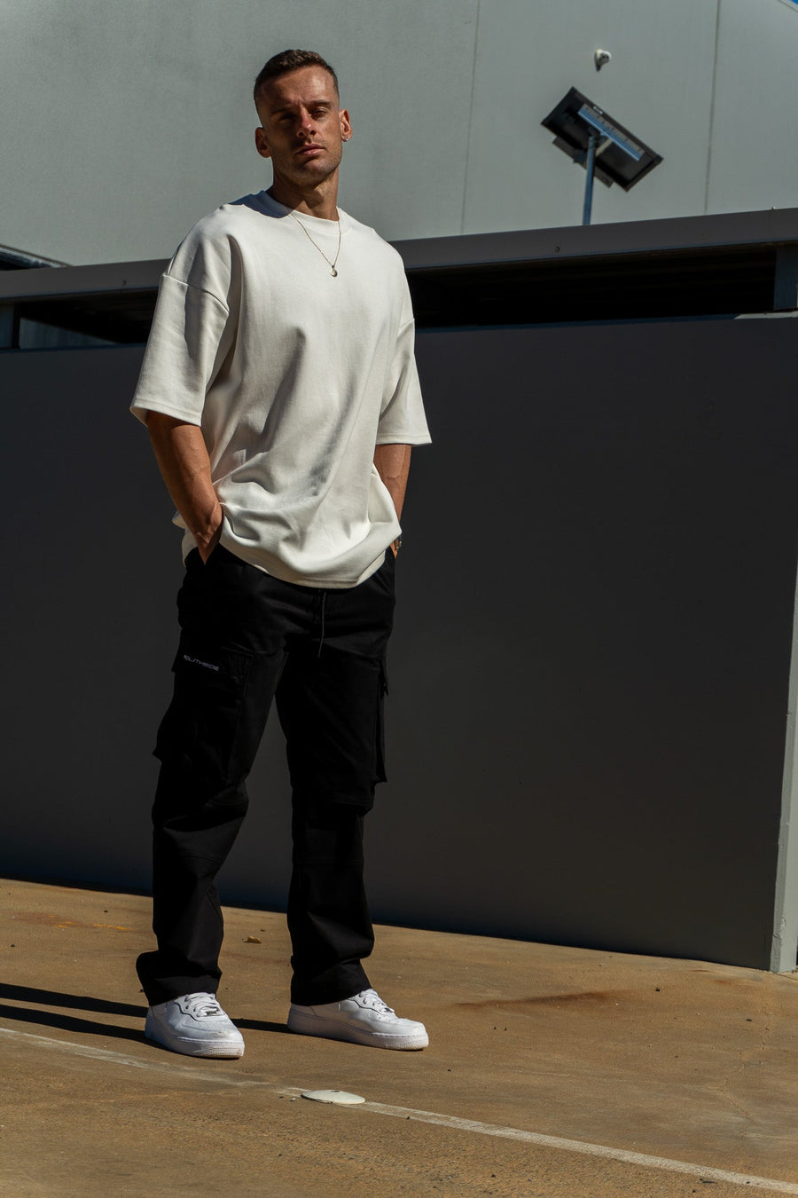 SIMPLICITY TEE - SOFT WHITE - On Lock Apparel XS TEES