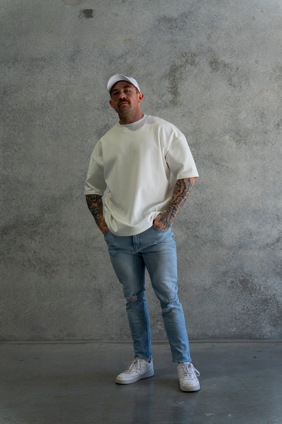 SIMPLICITY TEE - SOFT WHITE - On Lock Apparel XS TEES