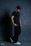 STAPLE FITTED TEE - PITCH BLACK