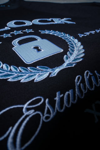 SUPREME TEE - BLACK FT. BB BLUE - TEESOn Lock Apparel35751854034065