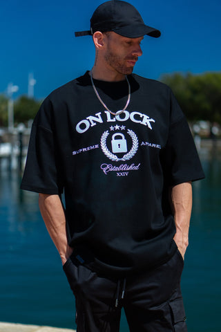 SUPREME TEE - BLACK FT. BB BLUE - TEESOn Lock Apparel35751854034065