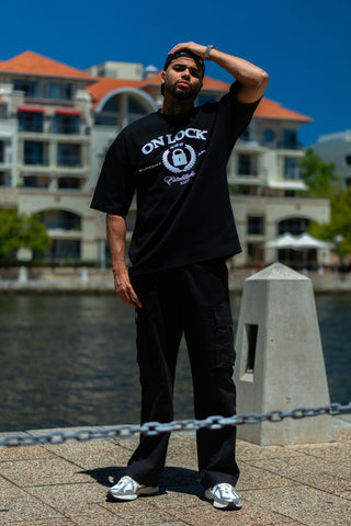 SUPREME TEE - BLACK FT. BB BLUE - TEESOn Lock Apparel35751854034065