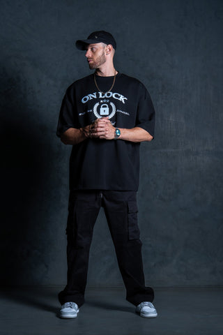 SUPREME TEE - BLACK FT. BB BLUE - TEESOn Lock Apparel35751854034065