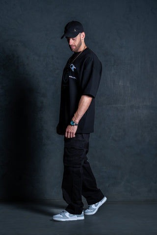 SUPREME TEE - BLACK FT. BB BLUE - TEESOn Lock Apparel35751854034065