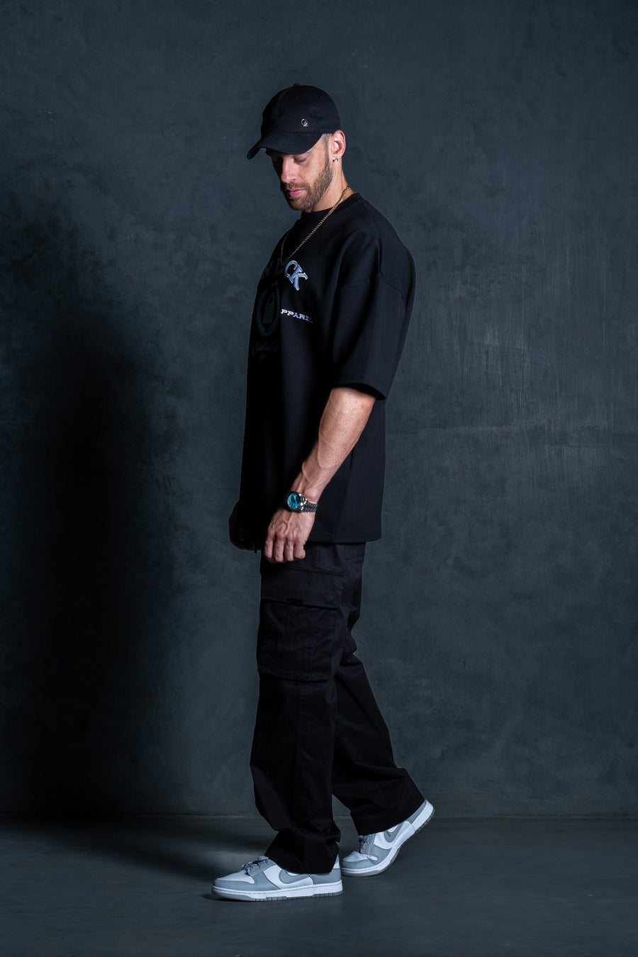 SUPREME TEE - BLACK FT. BB BLUE - TEESOn Lock Apparel35751854034065