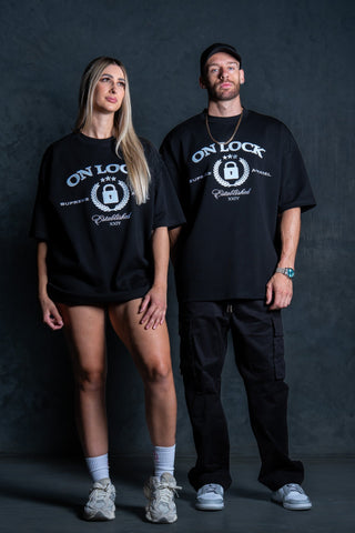 SUPREME TEE - BLACK FT. BB BLUE - TEESOn Lock Apparel35751854034065